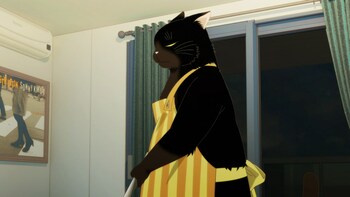 Кадр 2 аниме Кот, мастер на все лапки, сегодня снова грустит